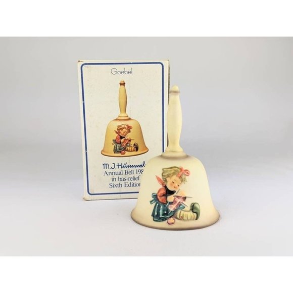 Vtg 1983 Goebel Hummel Annual Porcelain Bell Collectible 6th Edition West German - Picture 1 of 10